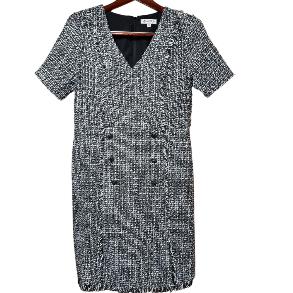 Nanette Lepore Monochrome Tweed Dress
Women's Black White Size 10 Dress